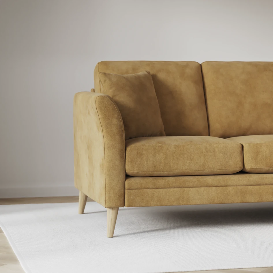 Eden - 2,5-sits soffa - Gul