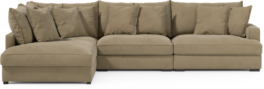Rossi - 3-sits soffa med divan vänster - Beige