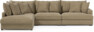 Rossi - 3-sits soffa med divan vänster - Beige