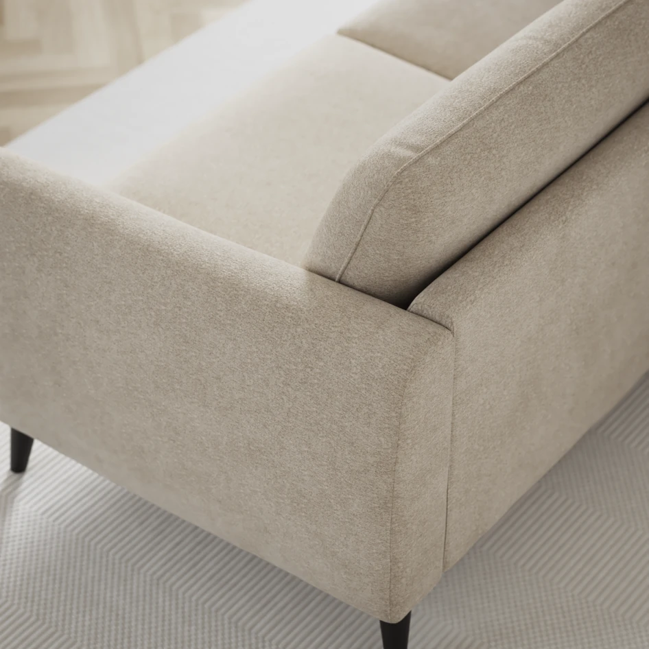 Bridge - 3-sits soffa med schäslong vänster och divan höger - Beige