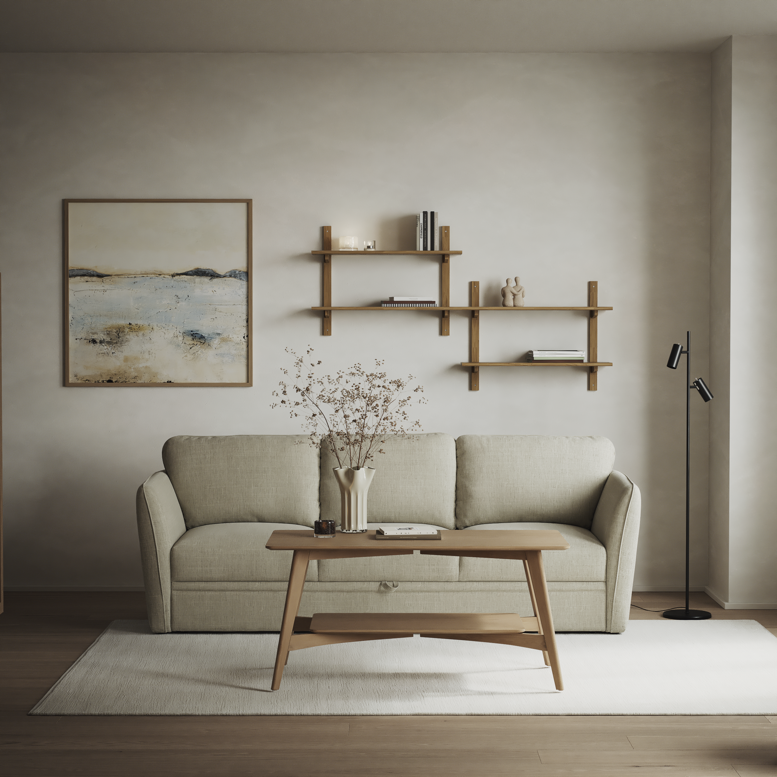 Öland - Bäddsoffa 3-sits, längsbäddad - inspiration