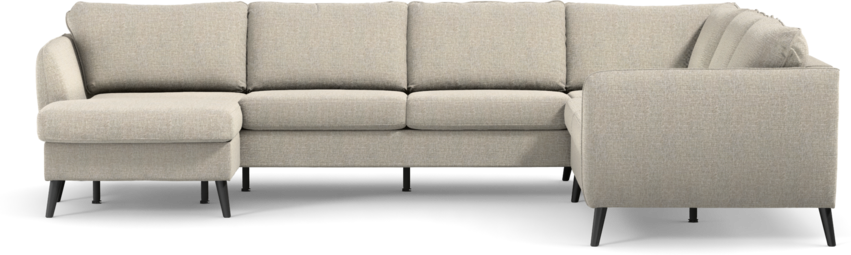 County - Hörnsoffa, 3+2-sits med schäslong vänster - Beige