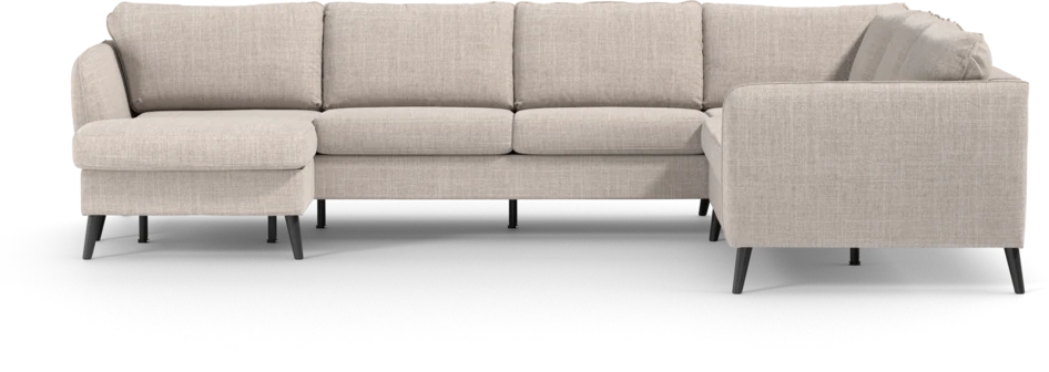 County - Hörnsoffa, 3+2-sits med schäslong vänster - Beige