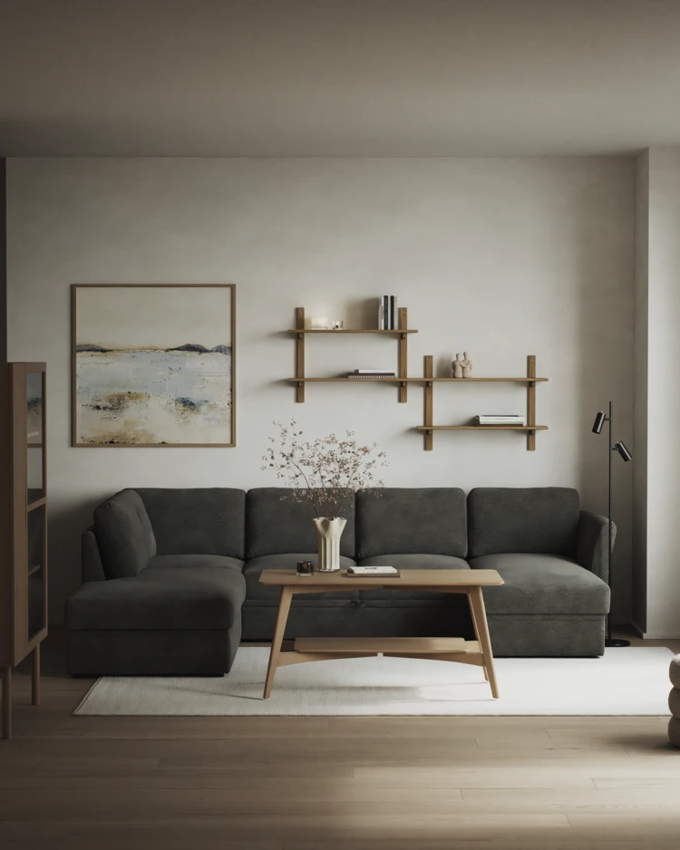 Öland - Bäddsoffa med divan vänster och schäslong höger - inspiration