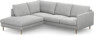 Madison Lux - 2-sits soffa med divan vänster - Grå