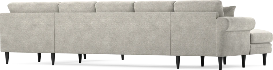 Eden - 3-sits soffa med schäslong vänster och divan höger - Grå