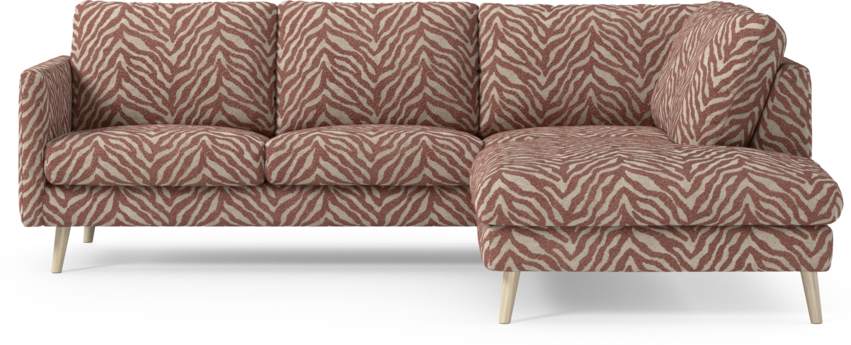 Madison Lux - 2-sits soffa med divan höger - Orange