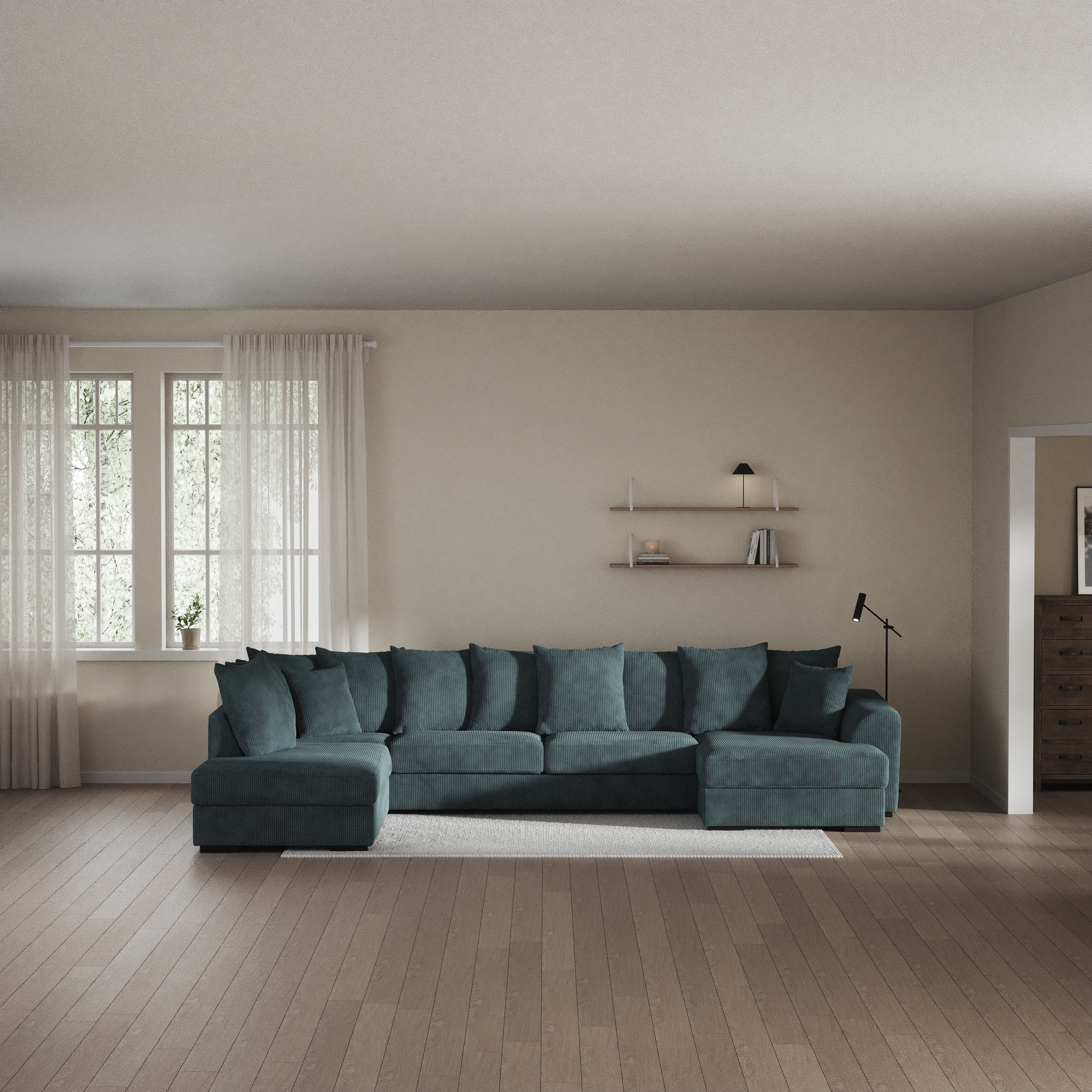 Town - 3-sits soffa med divan vänster och schäslong höger - inspiration