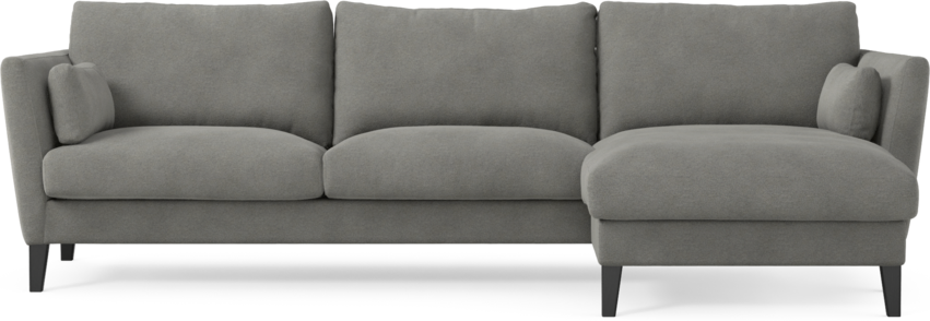 Winston - 3-sits soffa med schäslong, vändbar - Grå