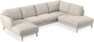 Madison Lux - 2-sits soffa med schäslong vänster och divan höger - Vit