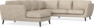 Madison - Hörnsoffa med schäslong vänster - Beige