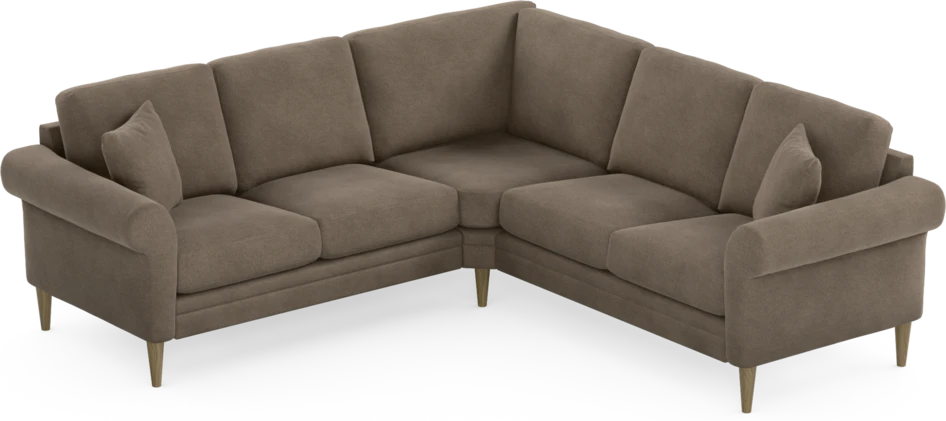 Eden - Hörnsoffa, 2+2-sits - Brun