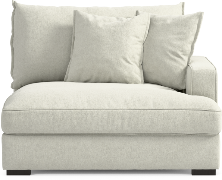 Rossi - 1,5-sits med armstöd höger - Vit