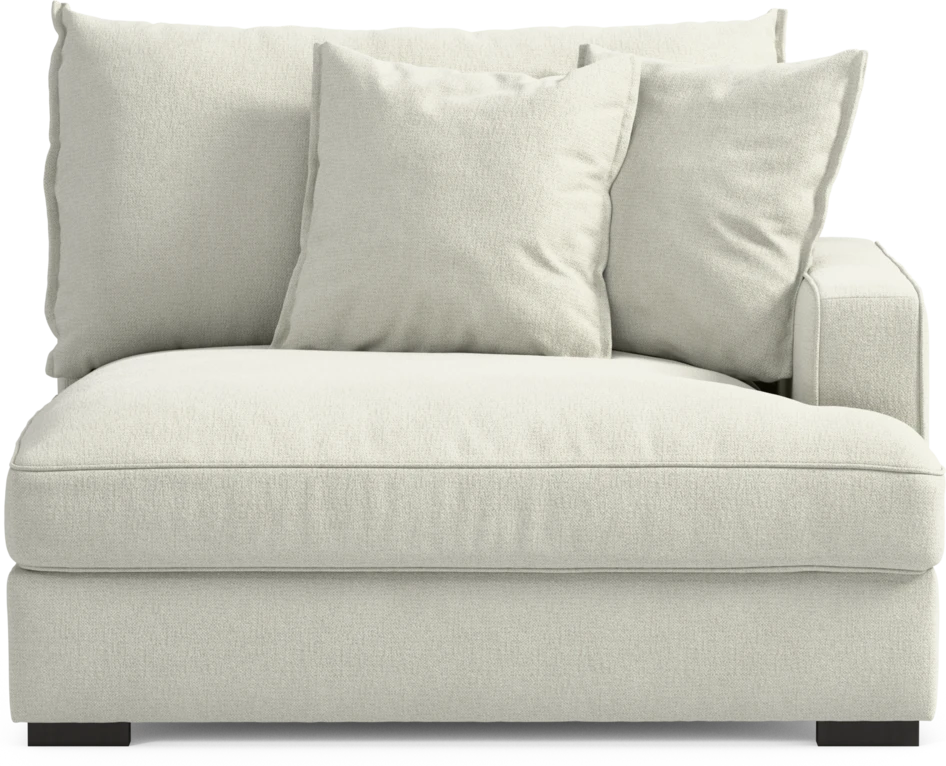 Rossi - 1,5-sits med armstöd höger - Vit