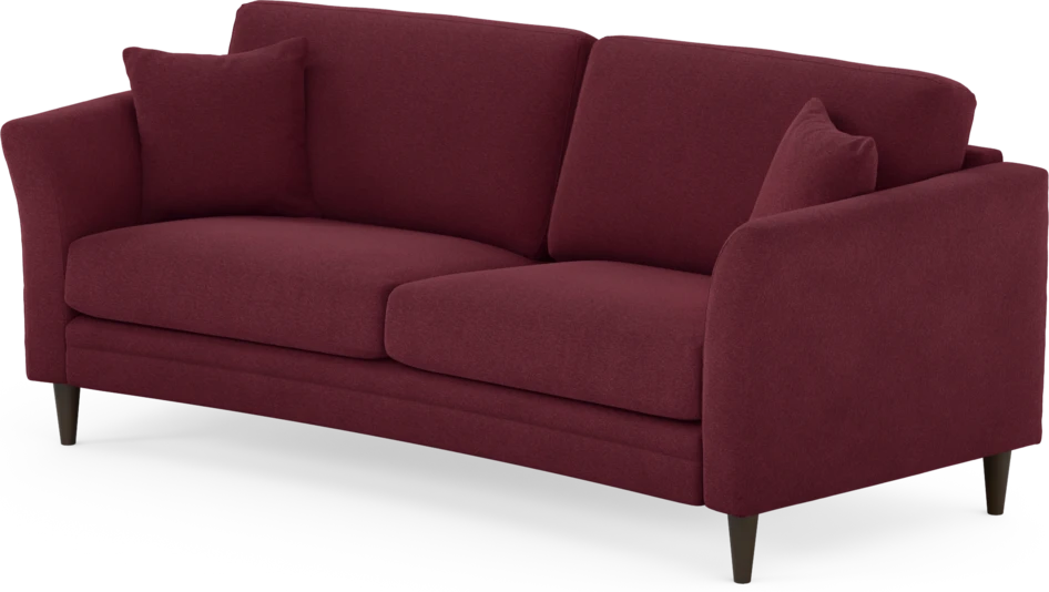 Eden - 2,5-sits soffa svängd - Röd