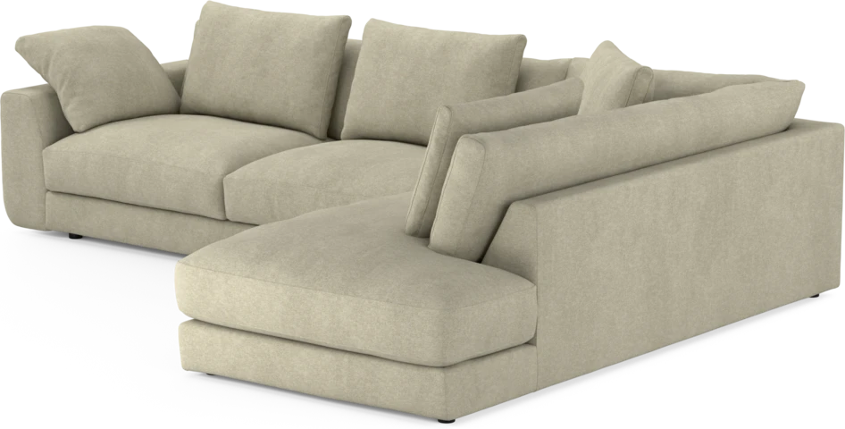 Amie - 3-sits med divan höger - Beige