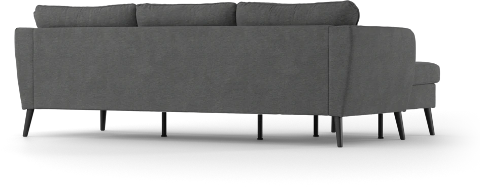 County - 3-sits soffa med flyttbar schäslong - Grå
