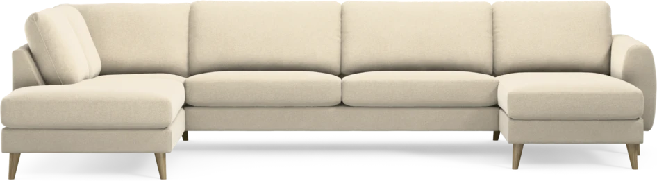 Bridge - 3-sits soffa med divan vänster och schäslong höger - Beige