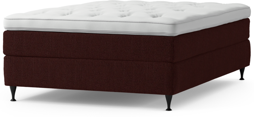 Delux Sense - Kontinentalsäng, enkelsäng 140 cm med bäddmadrass och sängben