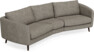 Madison - 3-sits soffa svängd, 90 cm - Grå