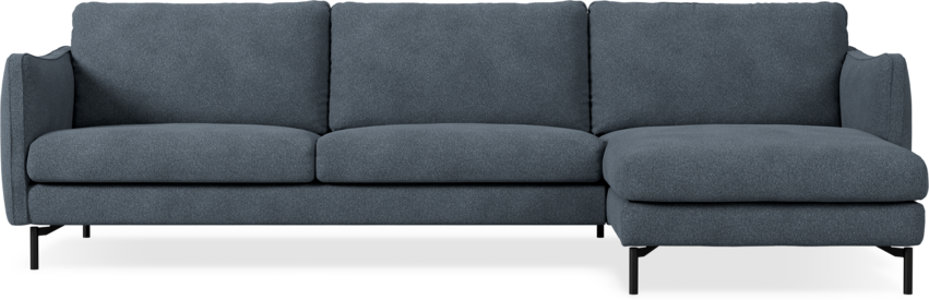 Madison Lux - 3-sits soffa med schäslong höger - Vit
