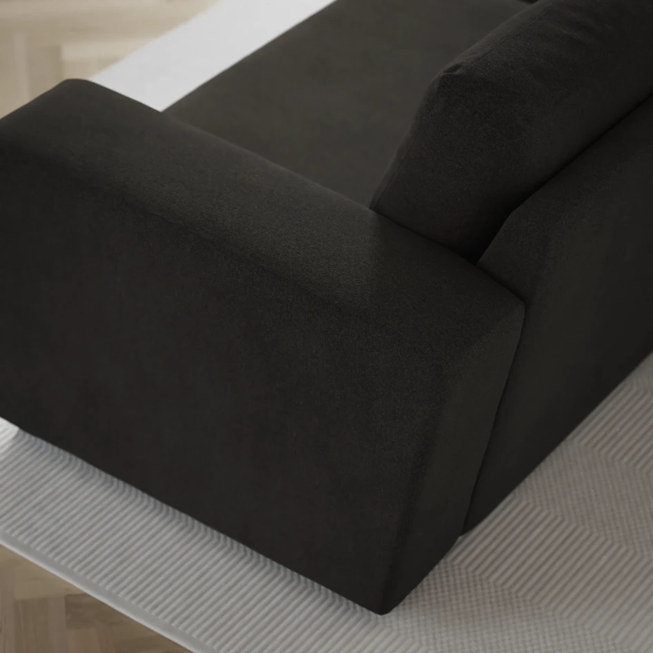 Friday - 3-sits soffa med schäslong vänster och divan höger - Grå
