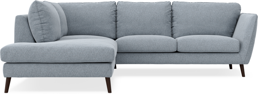 Madison - 2-sits soffa med divan vänster - Blå