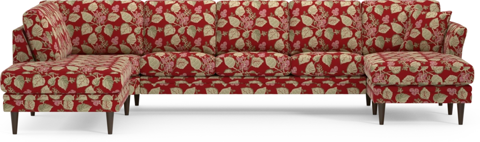 Eden - 3-sits soffa med divan vänster och schäslong höger - Flerfärgad