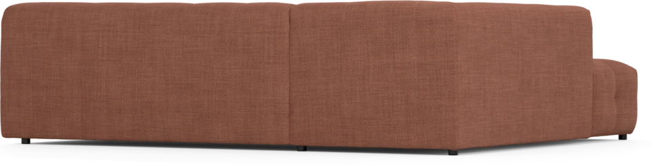 Bella - 3-sits soffa med divan vänster - Orange