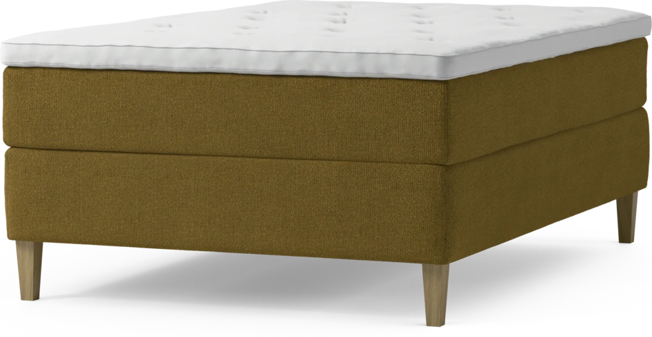 Delux Exclusive - Kontinentalsäng, enkelsäng 140 cm med bäddmadrass och sängben