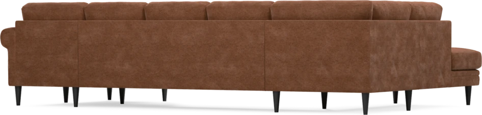 Eden - 3-sits soffa med divan vänster och schäslong höger - Orange