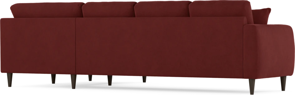 Eden - Hörnsoffa, 3+1-sits - Röd