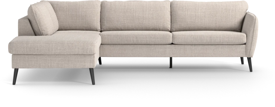 County - 2,5-sits soffa med divan vänster - Beige