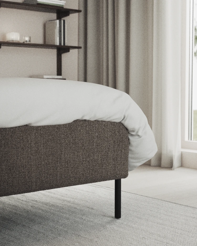 Delux Exclusive - Kontinentalsäng, enkelsäng 120 cm med bäddmadrass och sängben - inspiration