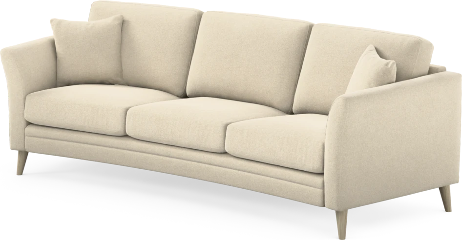 Eden - 3-sits soffa svängd - Beige