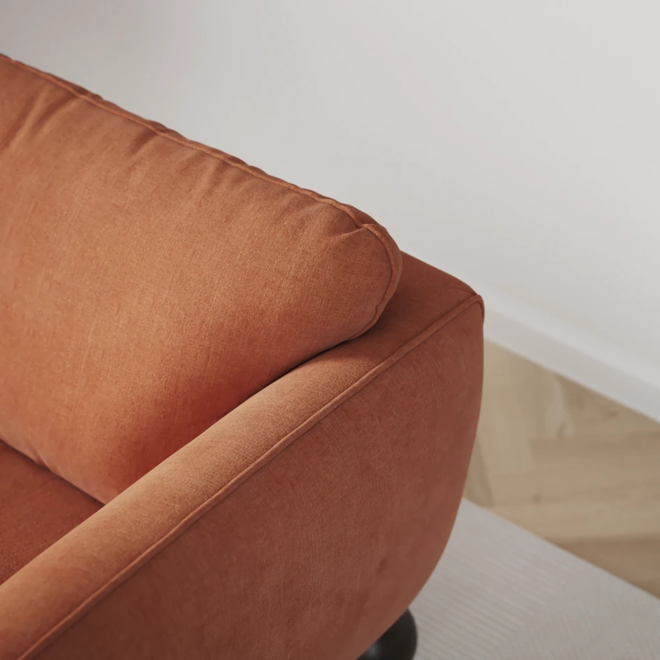 Madison Lux - Hörnsoffa 2+3-sits, hörn 2 - Orange