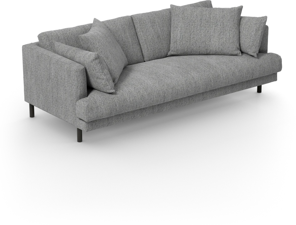 Harper - 3-sits soffa, hel dyna - Grå