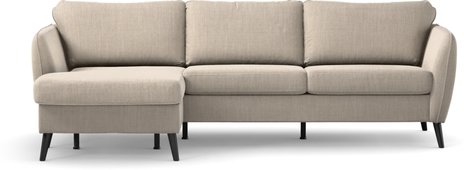 County - 3-sits soffa med flyttbar schäslong - Beige