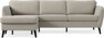 County - 3-sits soffa med flyttbar schäslong - Beige
