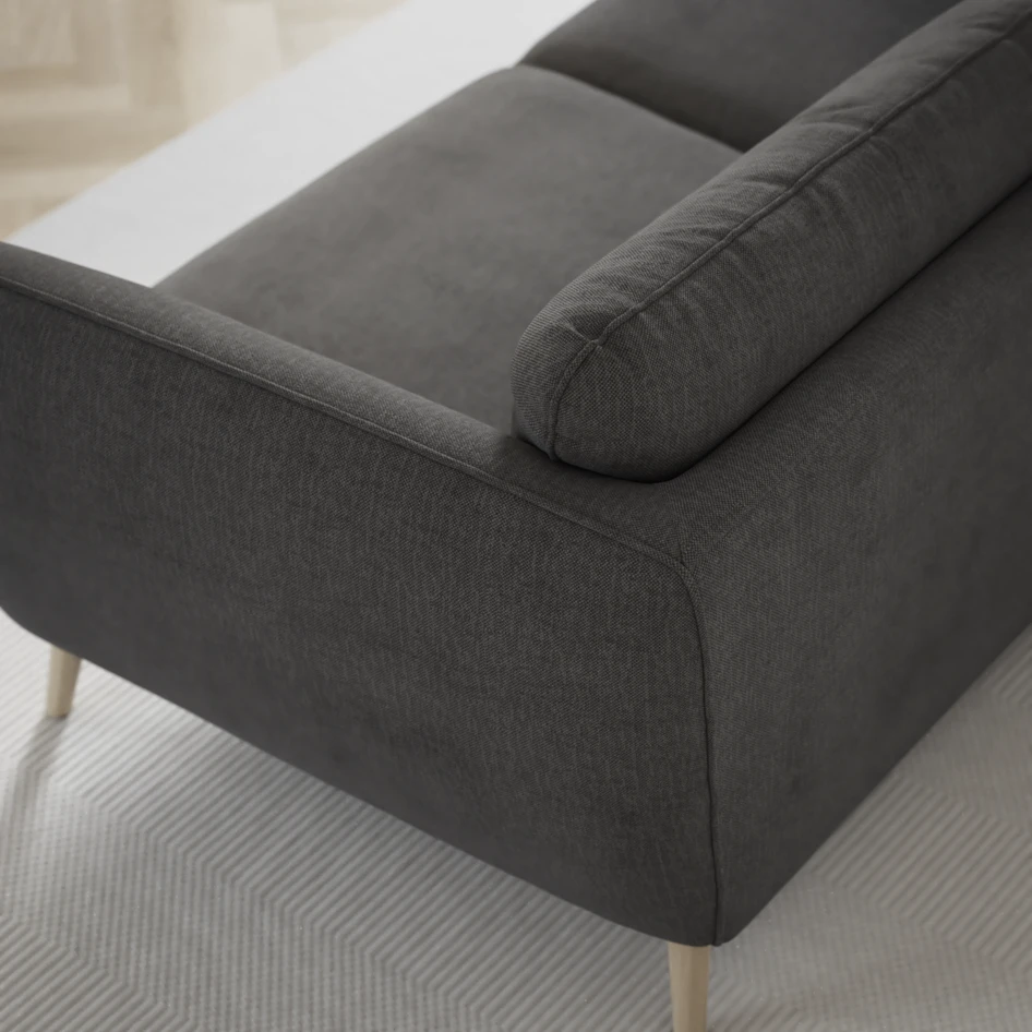 Madison - 2-sits soffa med divan vänster och schäslong höger - Grå