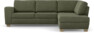Friday - 2,5-sits soffa med divan höger - Grön