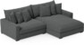 Rossi - 2-sits soffa med schäslong XL höger - Grå