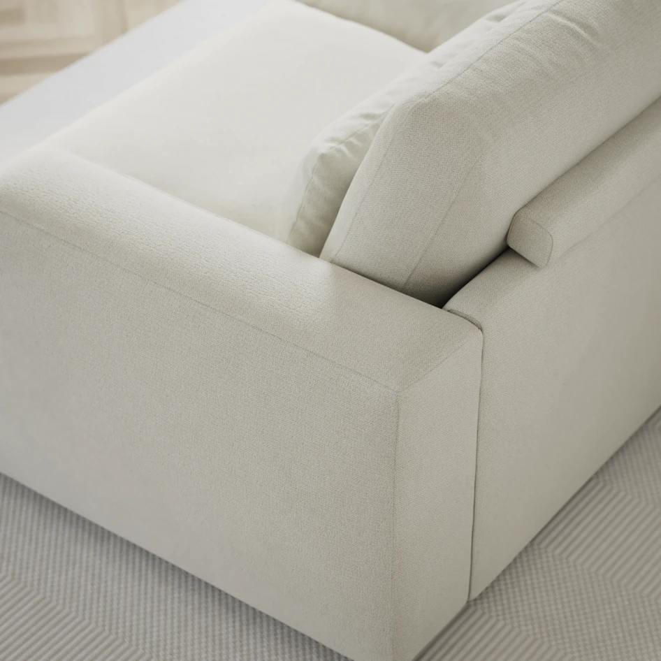 Noma - 3-sits soffa - Vit