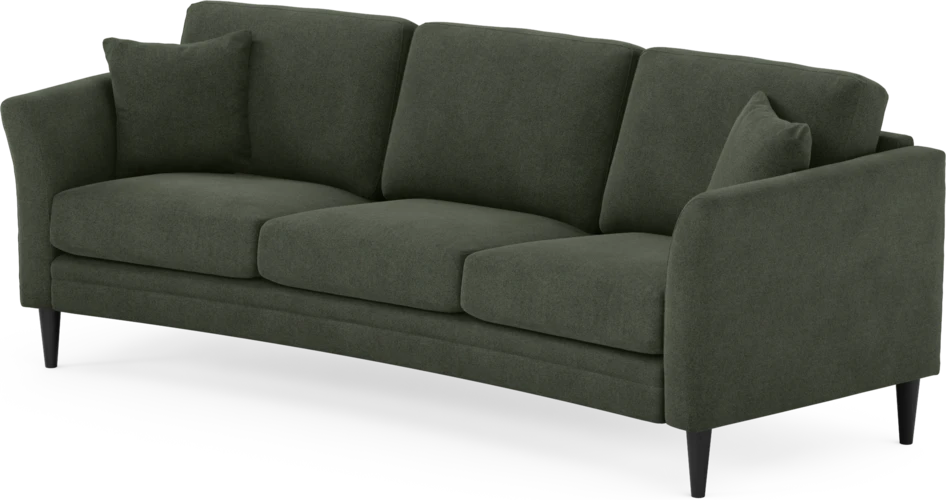 Eden - 3-sits soffa svängd - Grön