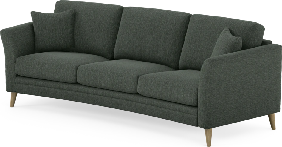 Eden - 3-sits soffa svängd - Grön
