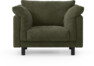 Cherrie - Fåtölj, fast klädsel - Grön