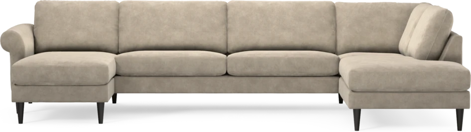 Bridge - 3-sits soffa med schäslong vänster och divan höger - Beige