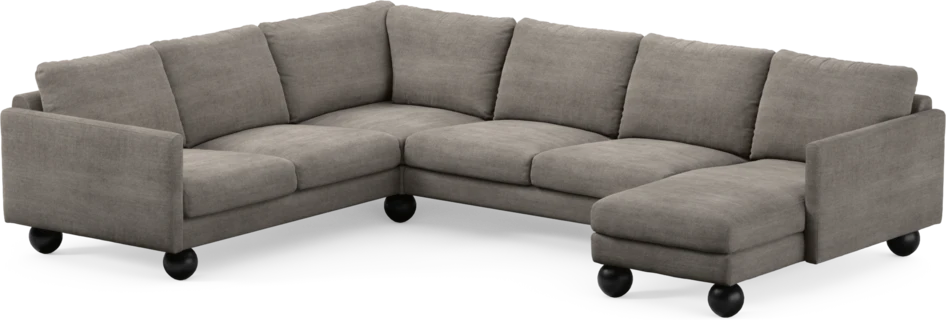 Madison Lux - Hörnsoffa med schäslong höger - Beige