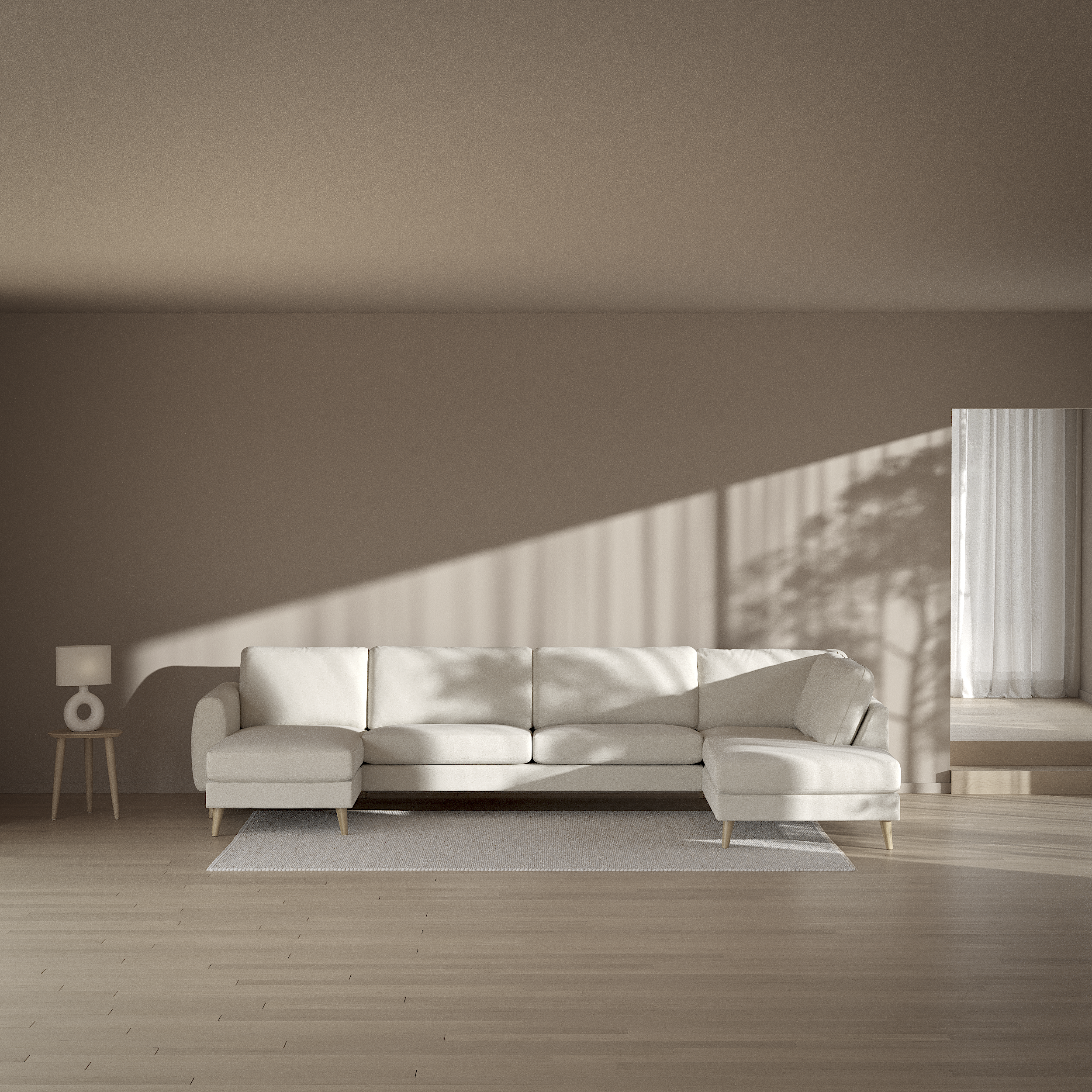 Bridge - 3-sits soffa med schäslong vänster och divan höger - inspiration