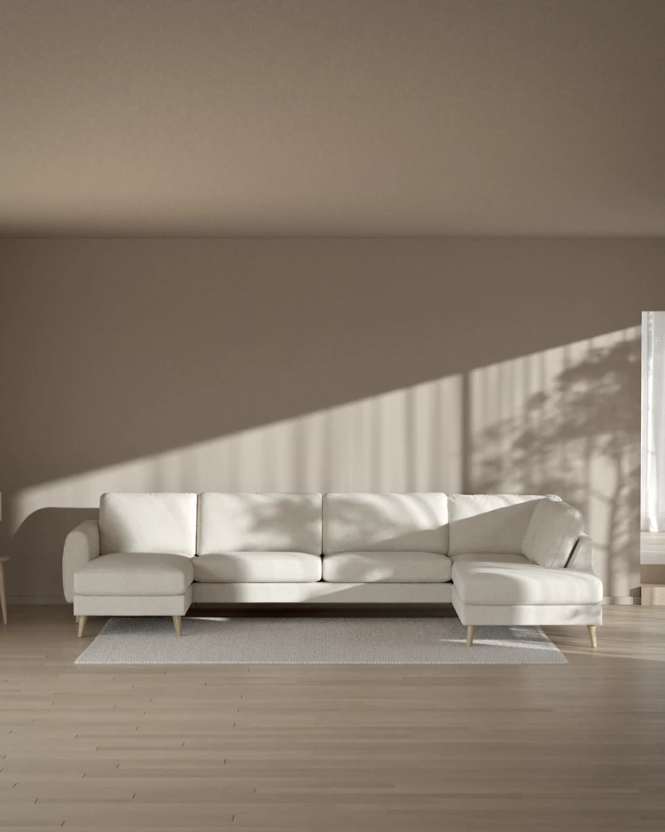 Bridge - 3-sits soffa med schäslong vänster och divan höger - inspiration